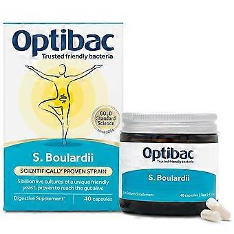 Optibac Probiotics Saccharomyces Boulardii 40 capsules - 3 Pack