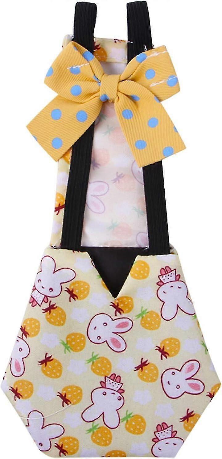 Pet Chicken Diapers Duck Diapers for Pet Ducks, Reusable Goose Clothes Washable Pet Diapers with Bow Tie for Poultry Duckling Diaper