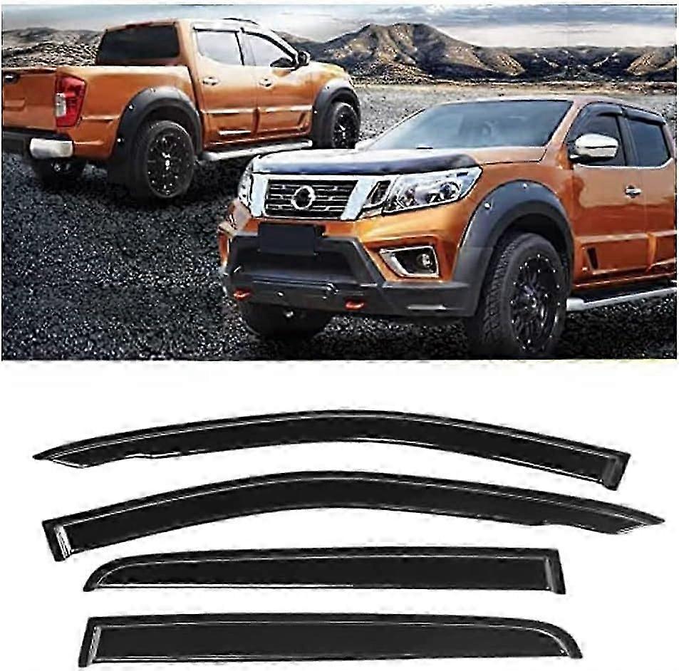4pcs Wind Deflectors for Nissan Navara 2014-2021