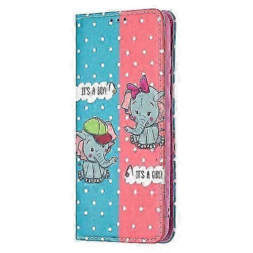For Huawei P smart 2020 Colored Drawing Pattern Invisible Magnetic ...