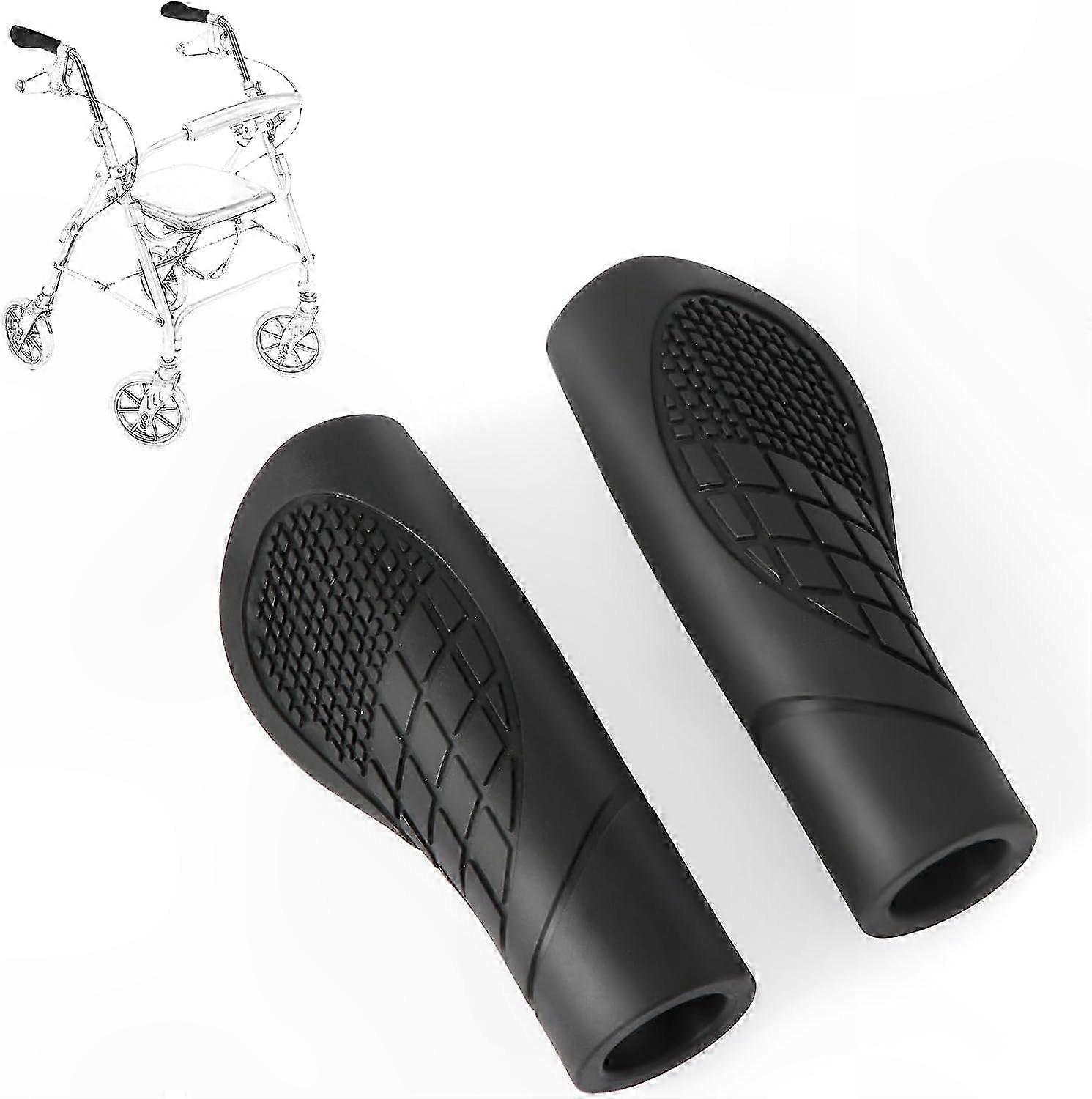 Universal Rollator Handle Covers, 2 Pack Anti-Slip Comfort Grips for Walkers and Rollators