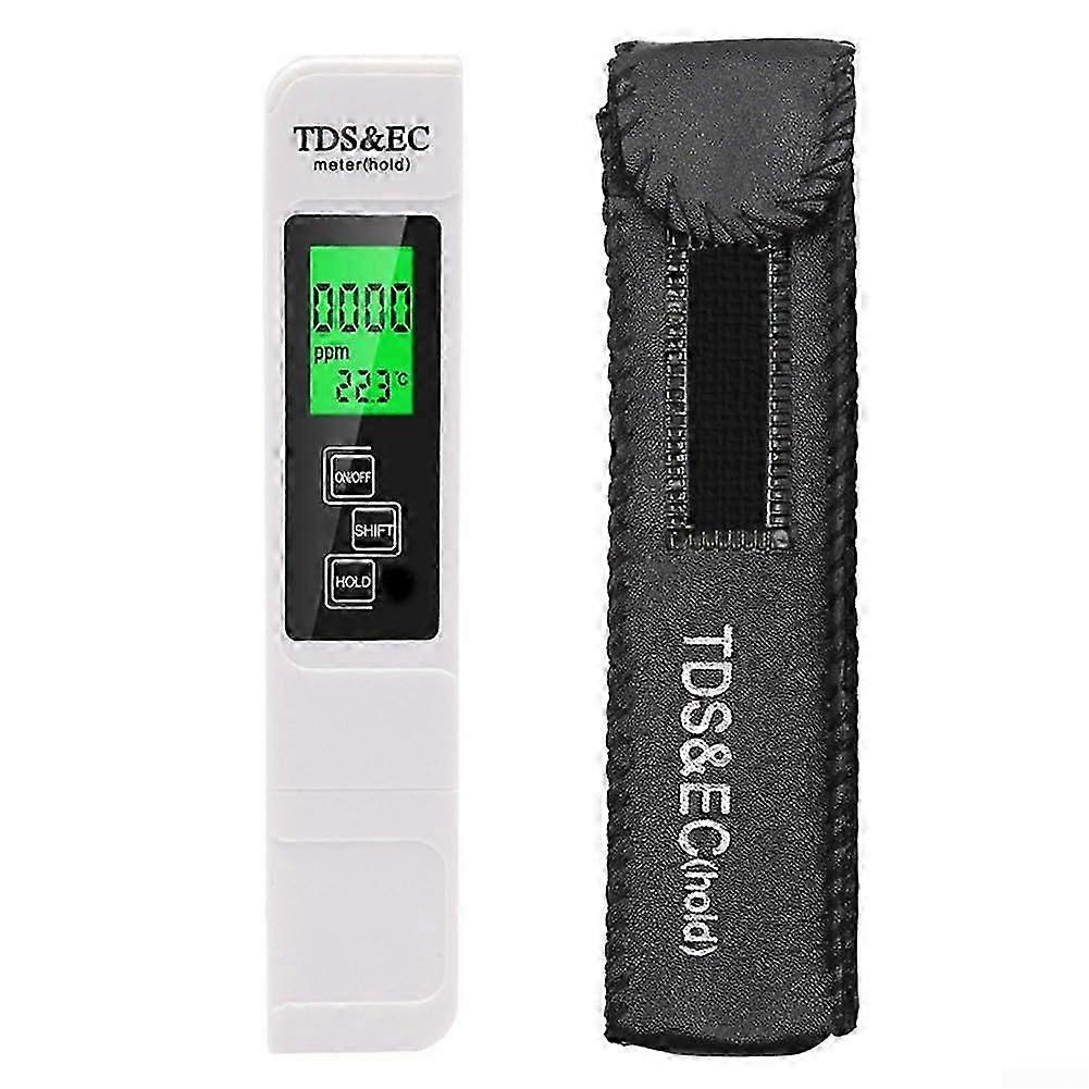 Saltwater Pool Fish Pond Digital LCD Salinity Temperature Meter Pen White Backlight Ref: 6480