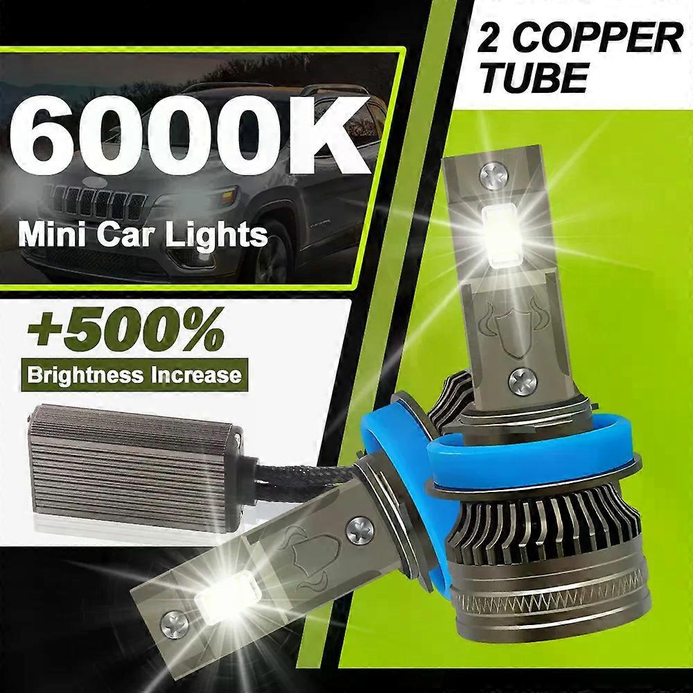300W H4 H11 H7 LED CANBUS Mini Lamp 9005 HB3 9006 HB4 H8 H9 2 Copper Tube Car LED Headlight Bulb 30000LM Auto Front Lights