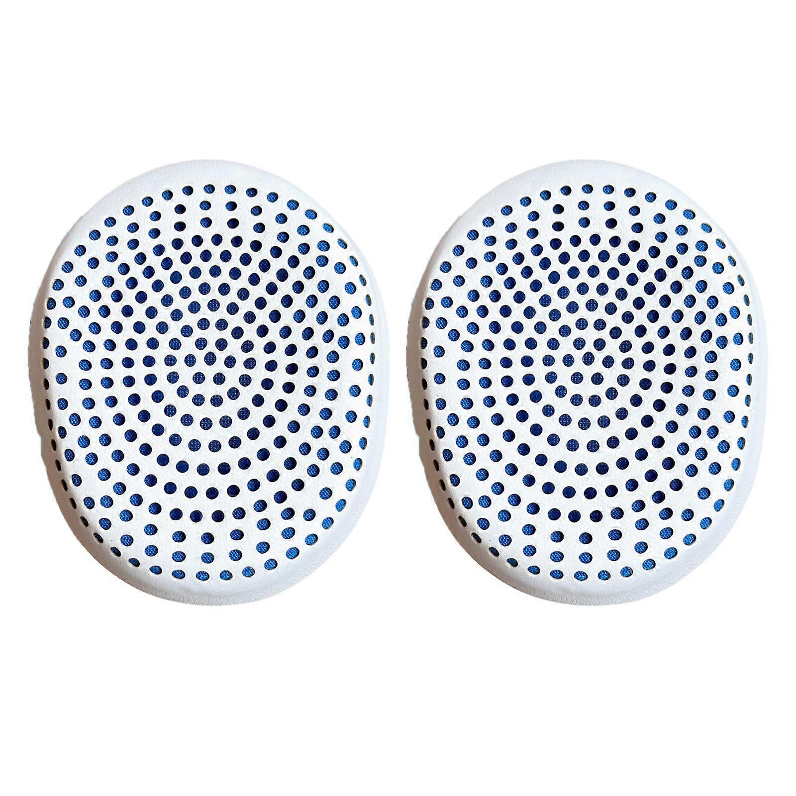 Replacement Earpads Featuring Protein Leather Improved Sound Quality for Riff Wireless Headphone Durability White gray