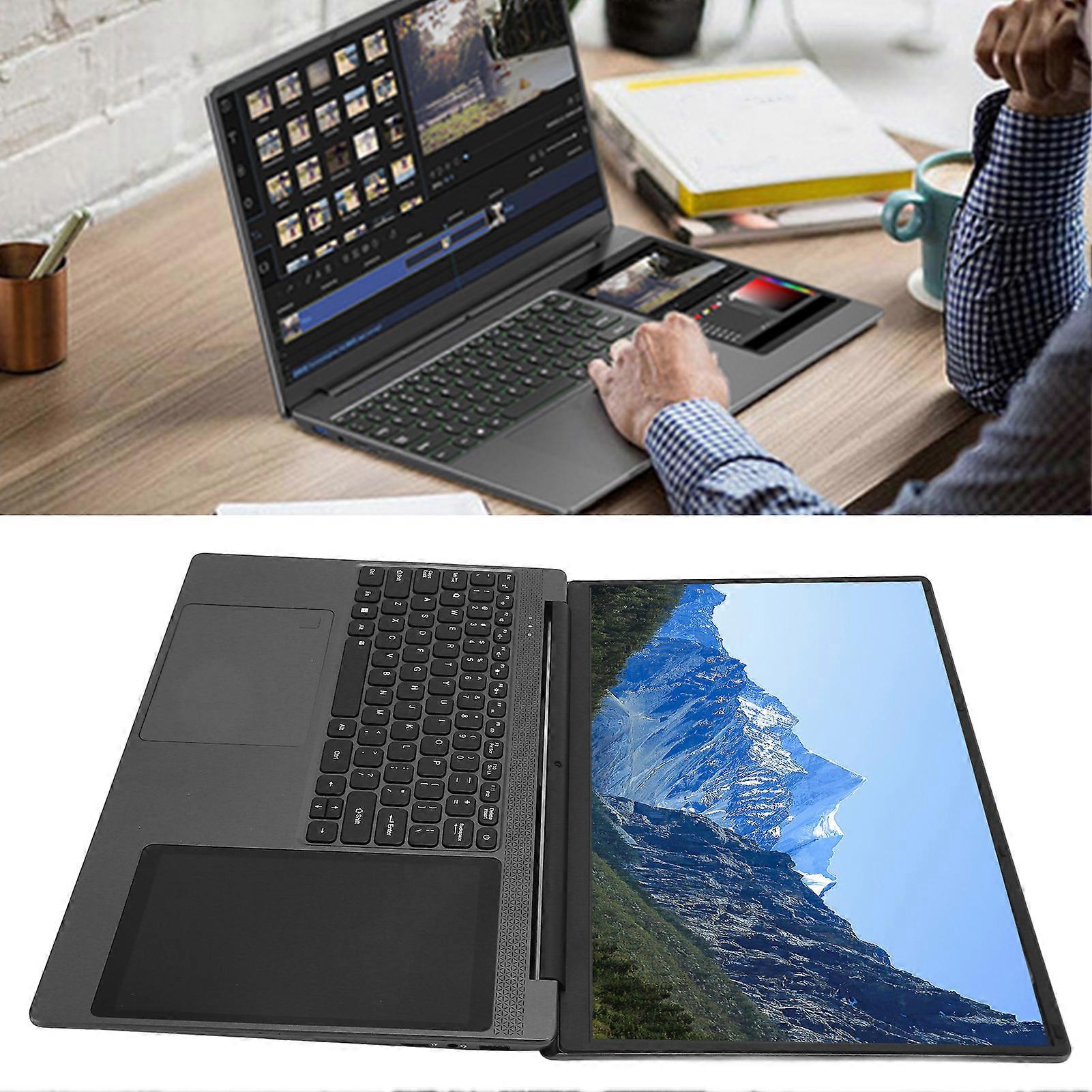 15.6" Dual Screen Laptop with 7" Touch, 16GB LPDDR4, Win 10/11