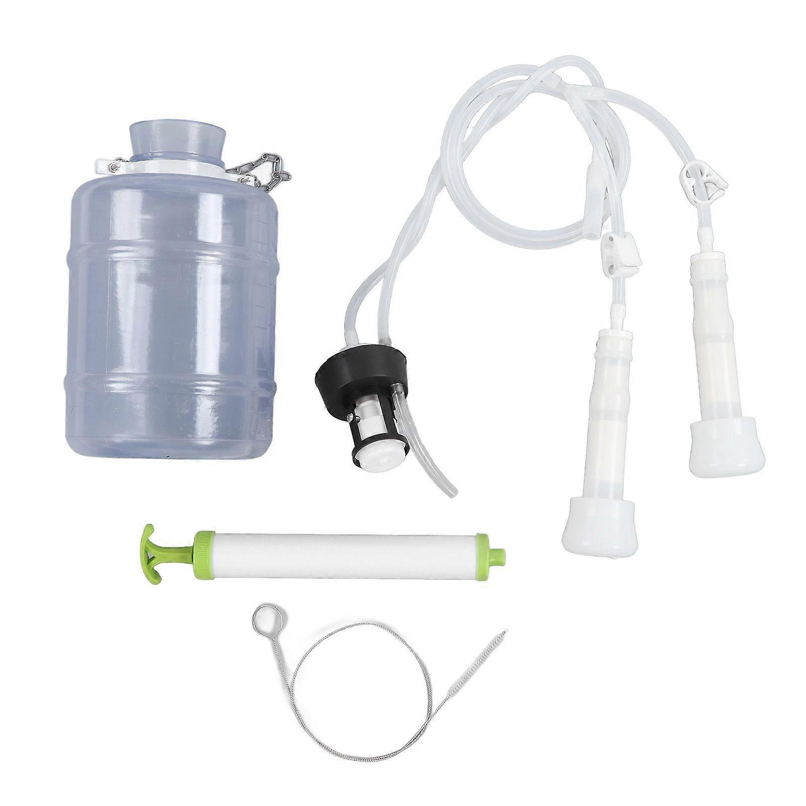 Manual Milking Machine 3000ml Effort Saving Operation Strong Durable PEC Portable Milking Kit for Home Milking Manual 3L for Cow