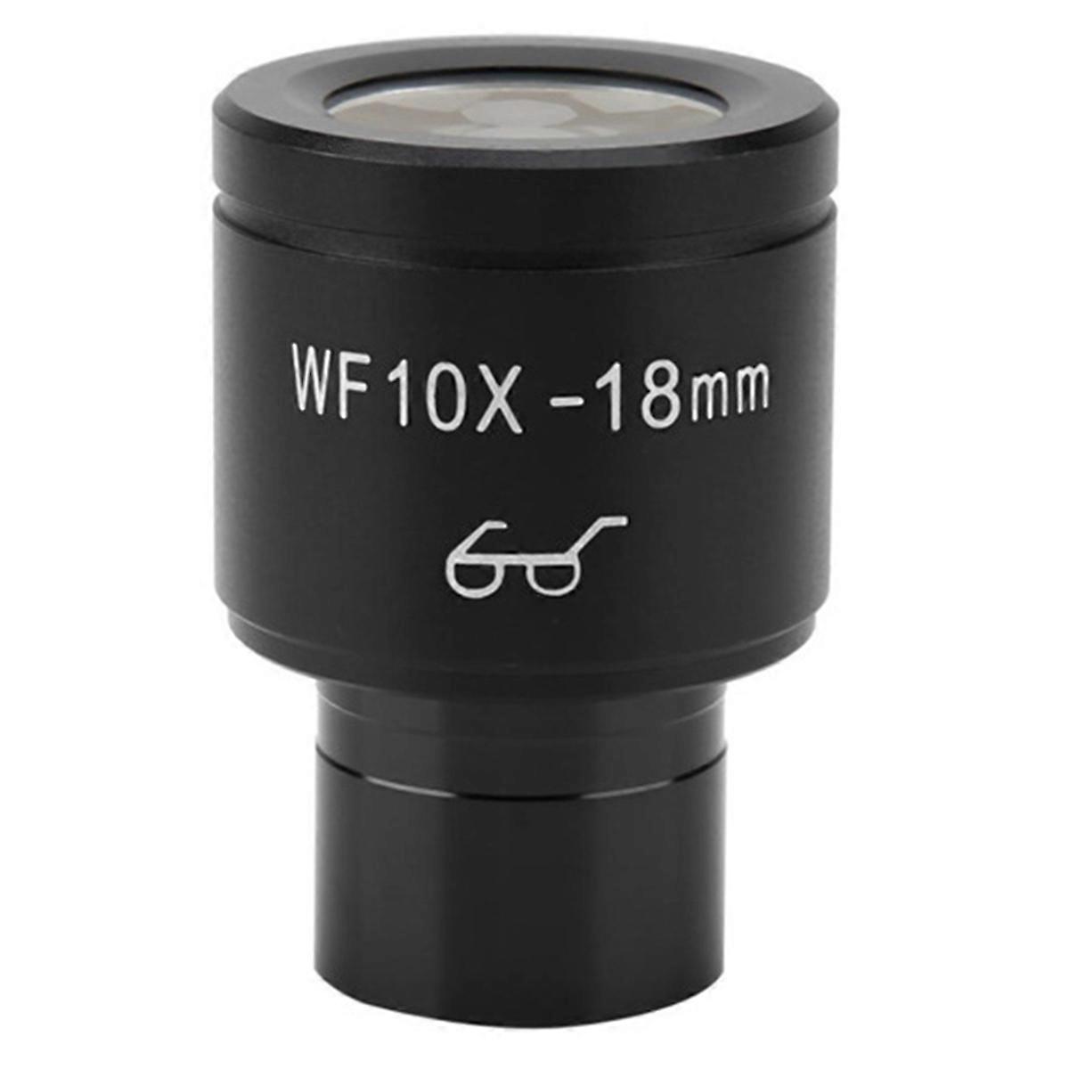 WF10X Wide-Angle Eyepiece 18mm Field of View High Eye Point 23.2mm Interface Biological Microscope Accessories