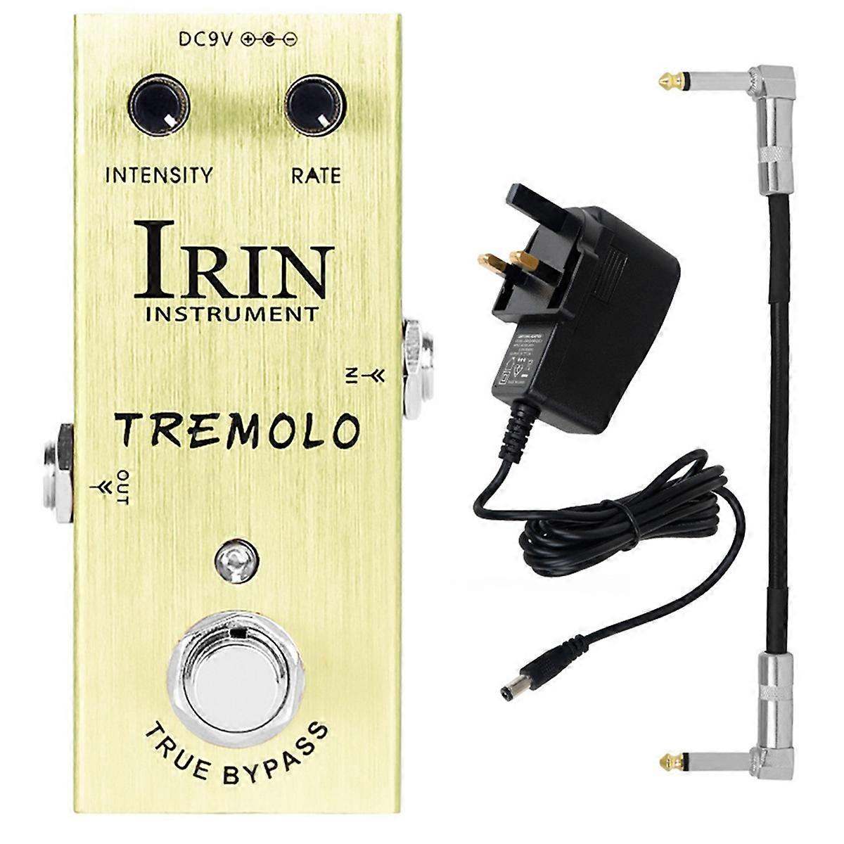 an-07 Tremolo Guitar Effect Pedal Classic Photoelectric Tube Circuitry True Bypass Includes Adapter UK Plug