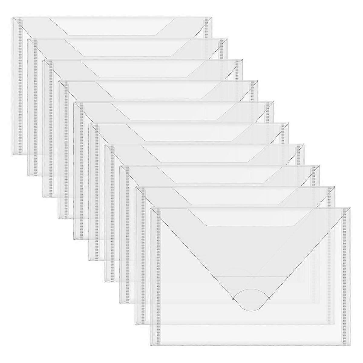 10PCS Clear Storage Envelopes for Craft Organizing