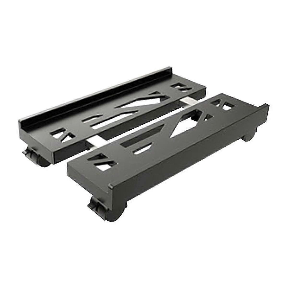 Adjustable Ventilated CPU Stand for Mobile Computers with 4 Caster Wheels - PC Tower Accessory