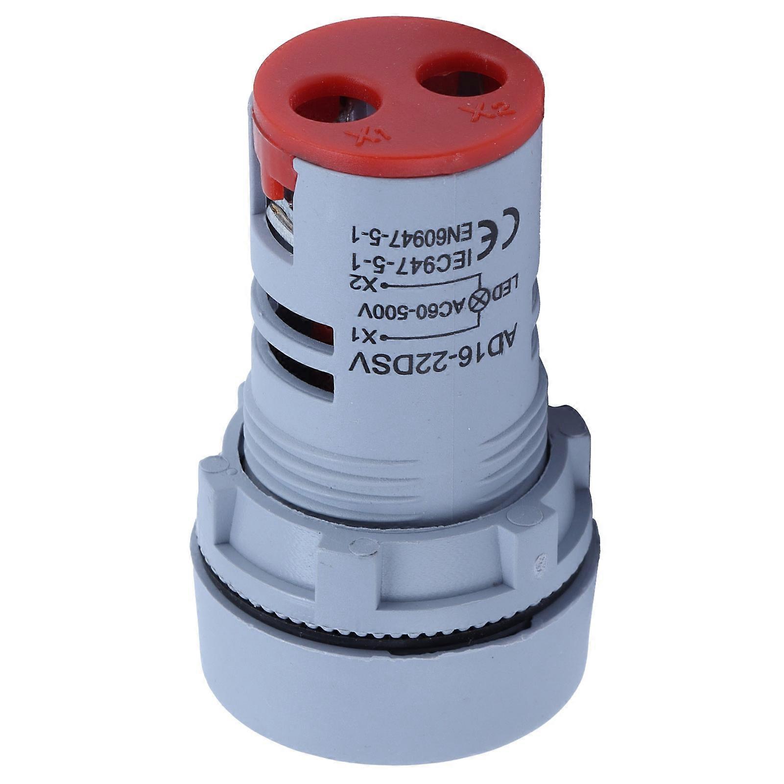 AD16-22DSV Digital Voltage Meter Panel 60-500V AC Red Indicator