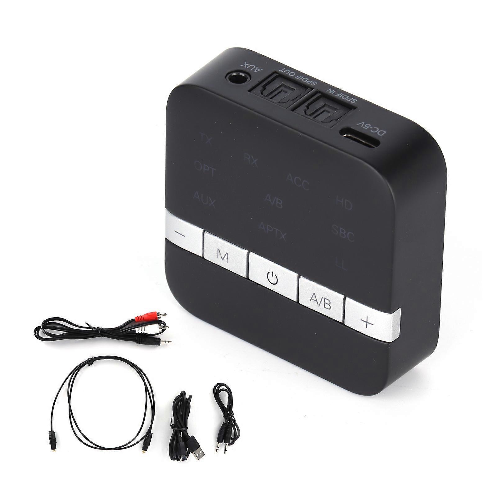 Bluetooth 5.0 Wireless Transmitter & Receiver with APP Control, 120m Range, Dual Connect