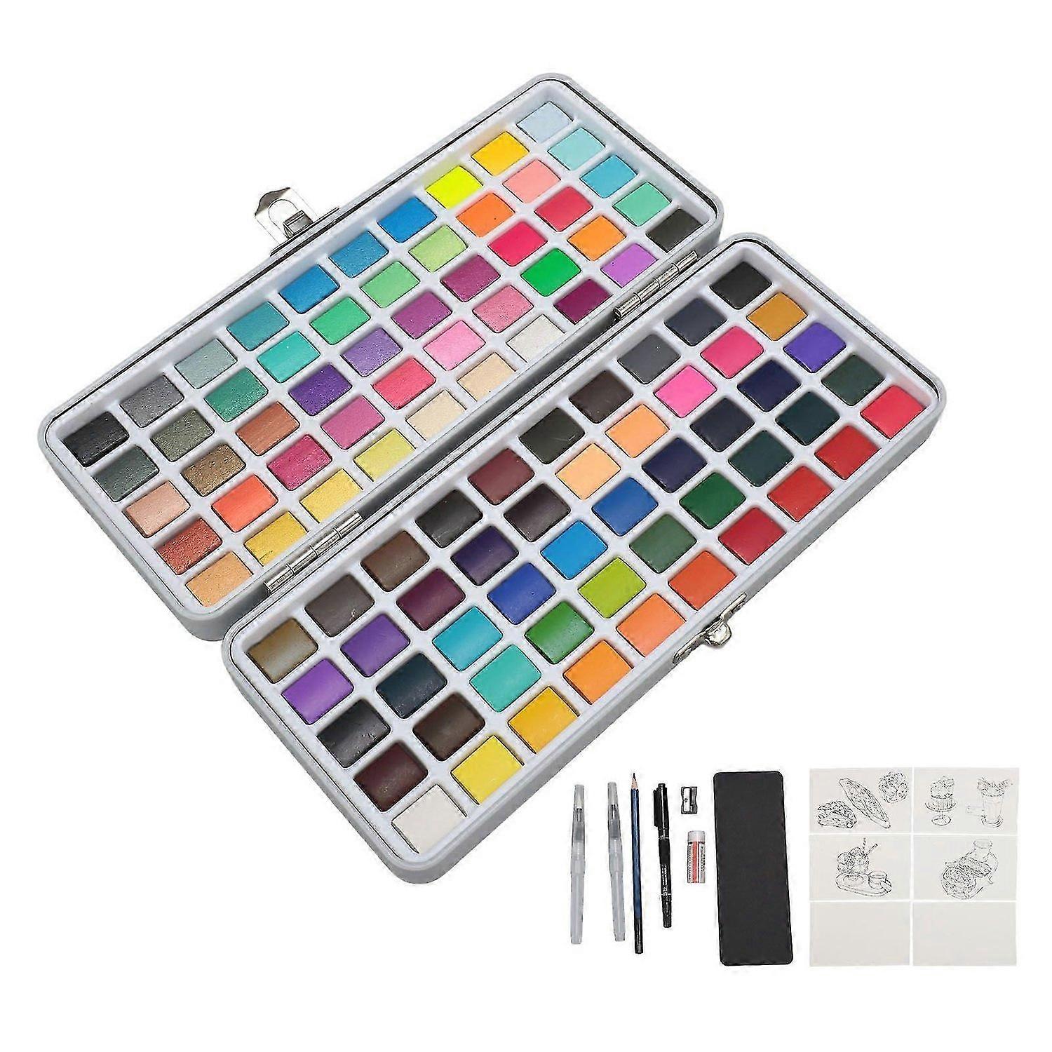 2025 Neuestes Modell Solid Aquarell Set Langlebige tragbare Aquarellfarbe