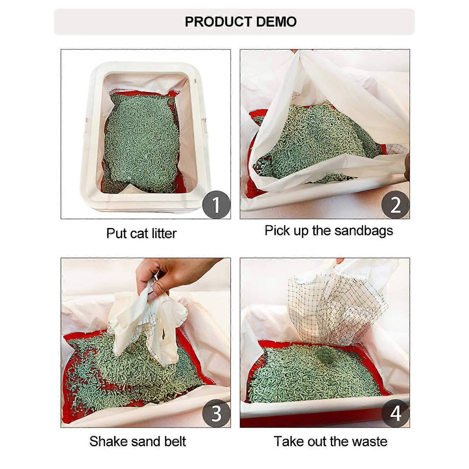 20PCS Nylon Cat Litter Box Filter Bags 46x35cm Deodorization