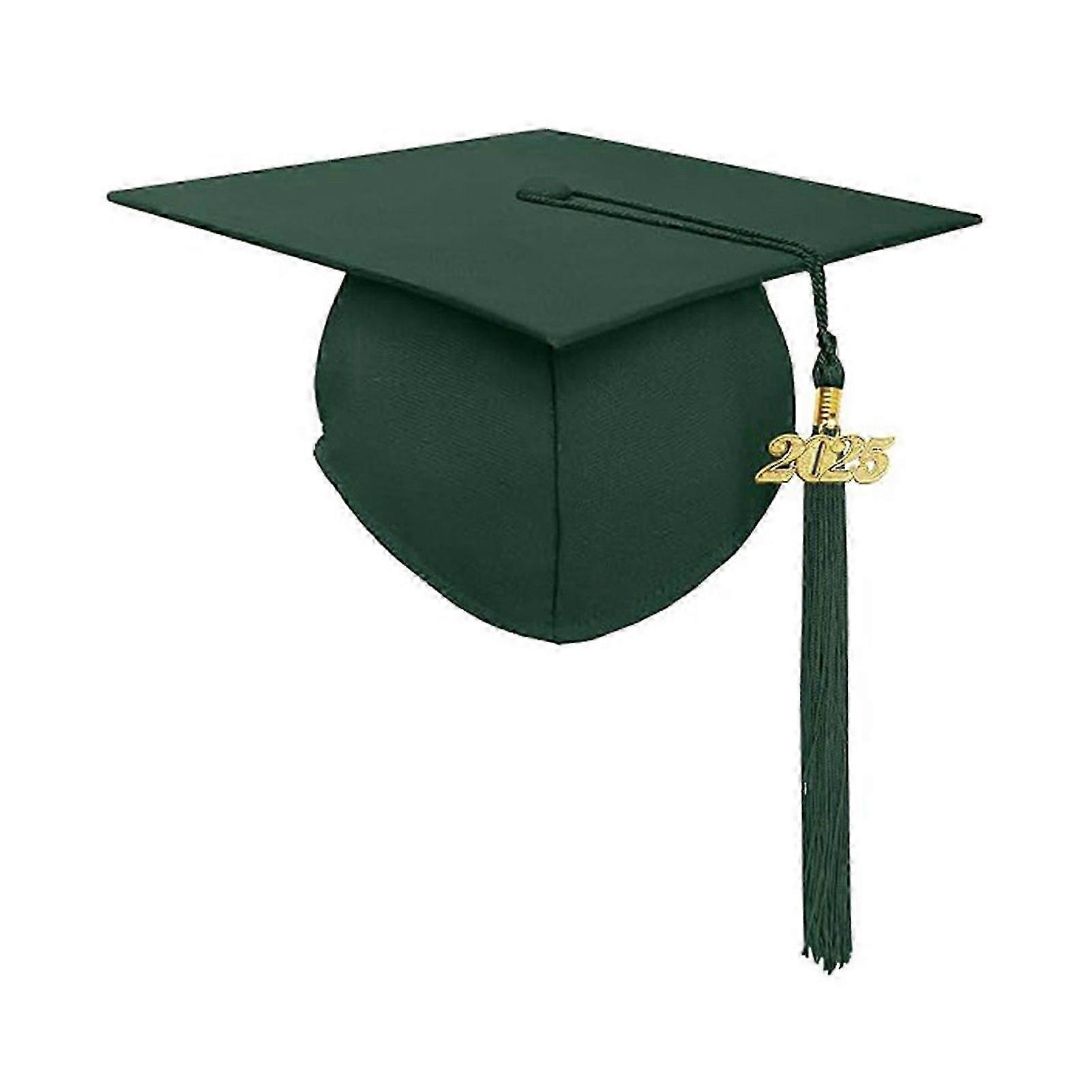 Graduation Cap With 2025 Tassel Unisex Adult Matte Graduation Caps For High School Bachelor Master Ceremonies