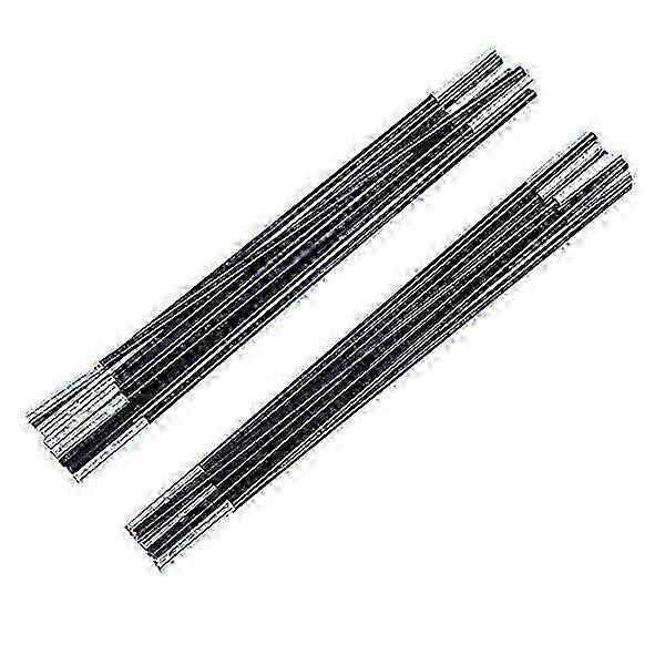 2 أطقم استبدال عمود خيمة من الألياف الزجاجية مع 8 أقسام لكل منها ، مثالية للخيام ذات الطبقة المزدوجة