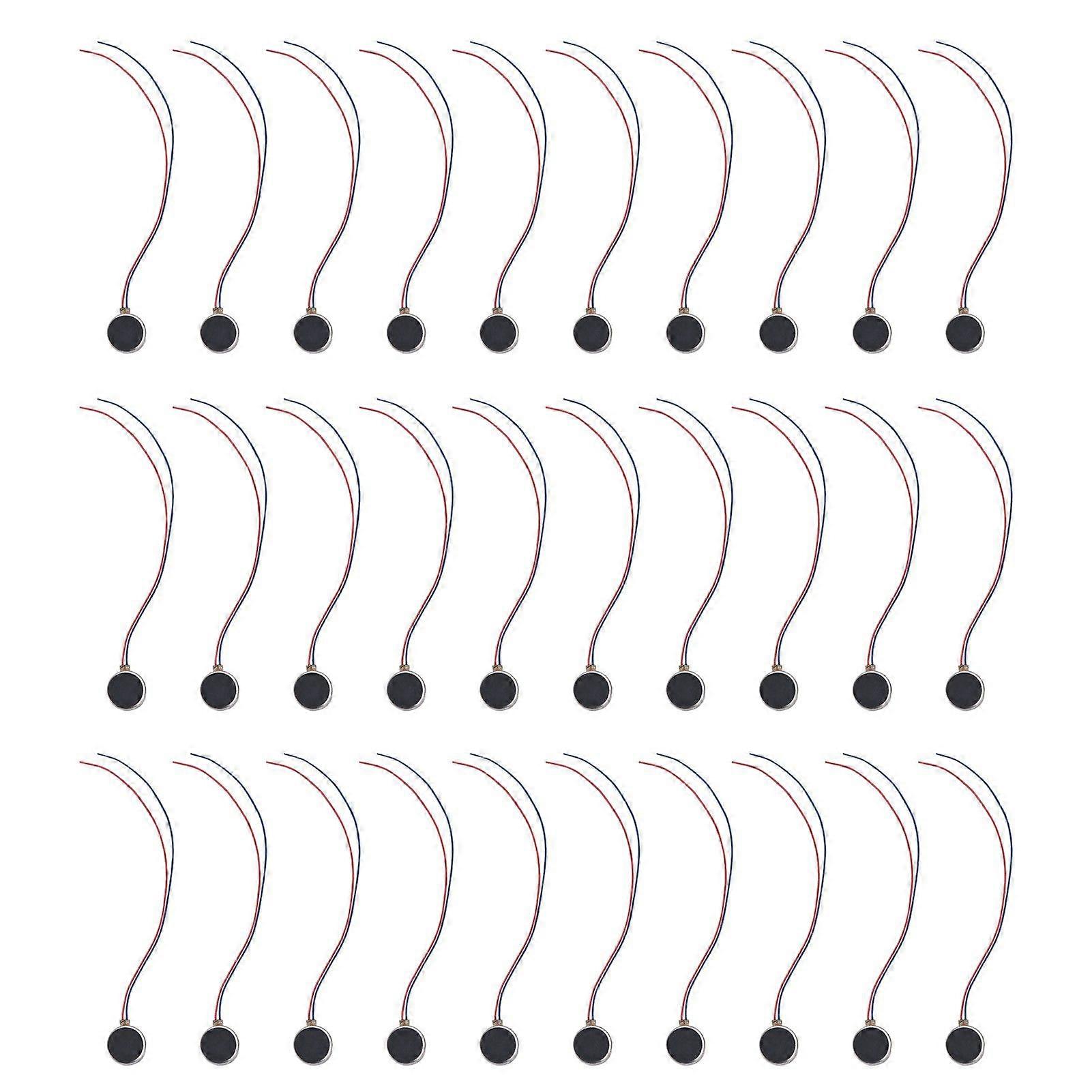 30Pcs Mini Vibration Motors Small Lightweight Low Noise Low Power Consumption Micro Vibrating Motor