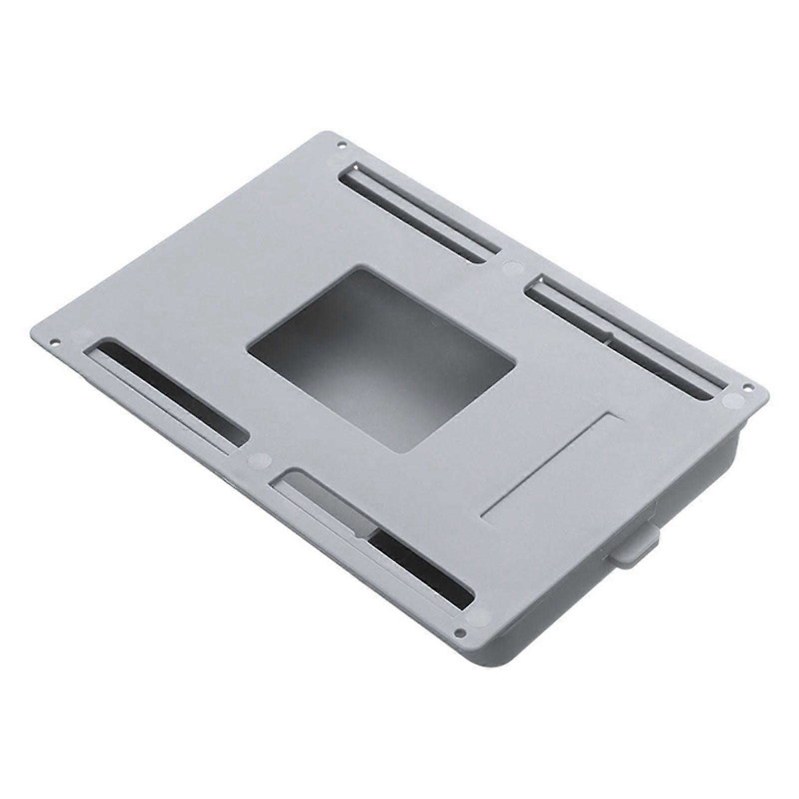 Under Table Drawer Minimalist Large Capacity Hidden Pencil Tray Drawer Under Desk Drawer Organizer with Handle for Students Gray