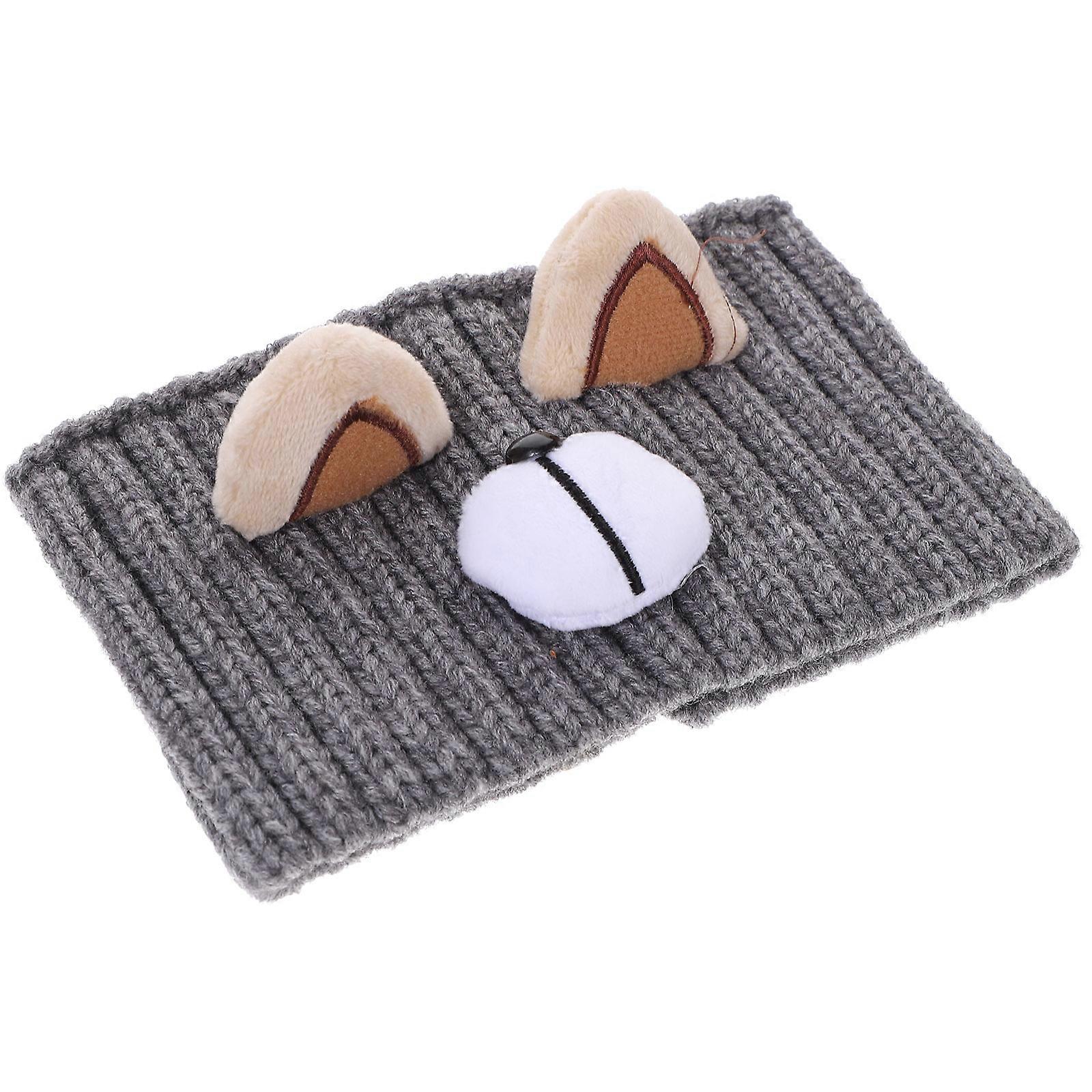 Grey Comfortable Knitting Headband for Decor Wide Headband