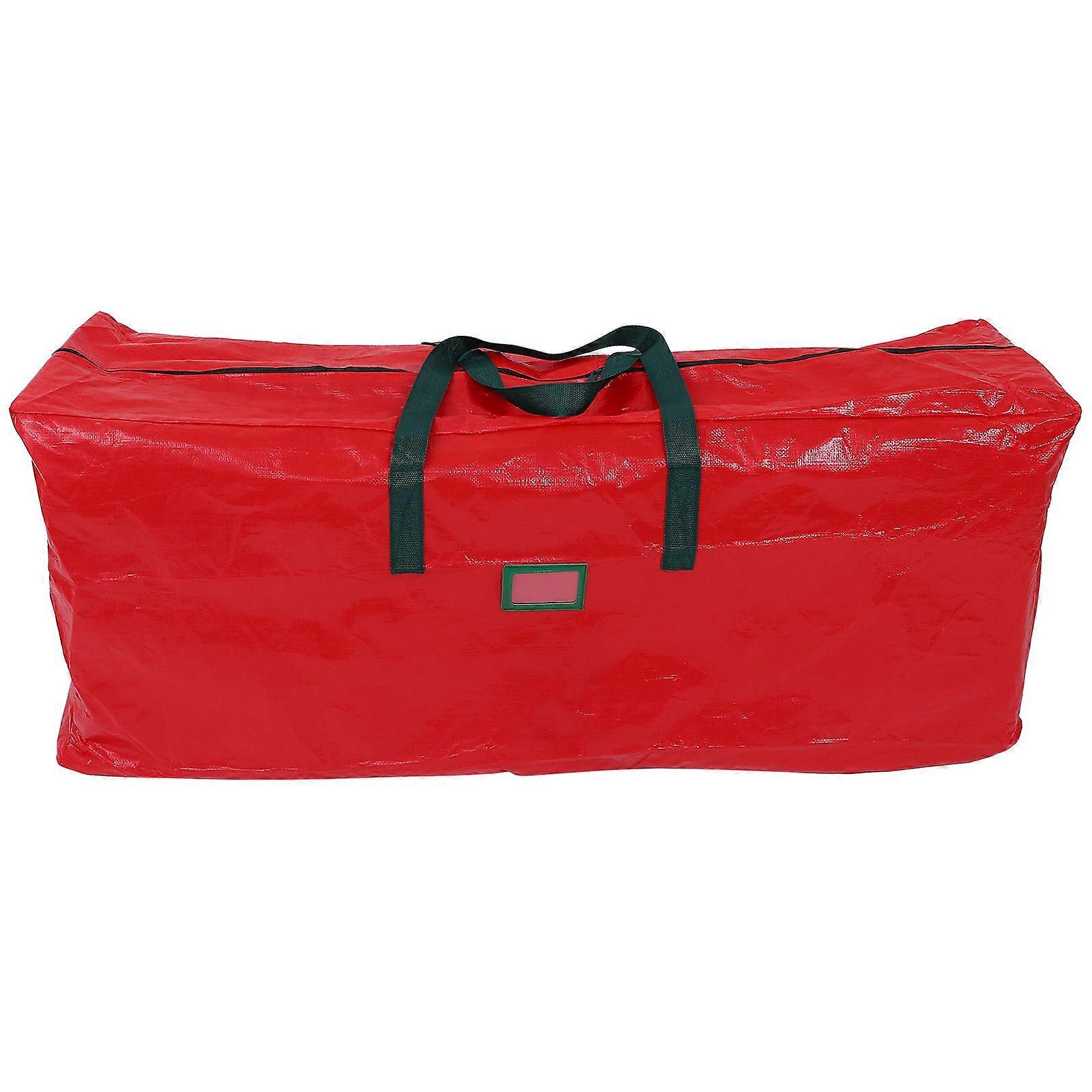 Tree Storage Christmas Tree Storage Bag Festive Season Storage Holder Red Polyethylene Waterproof Function 1Set