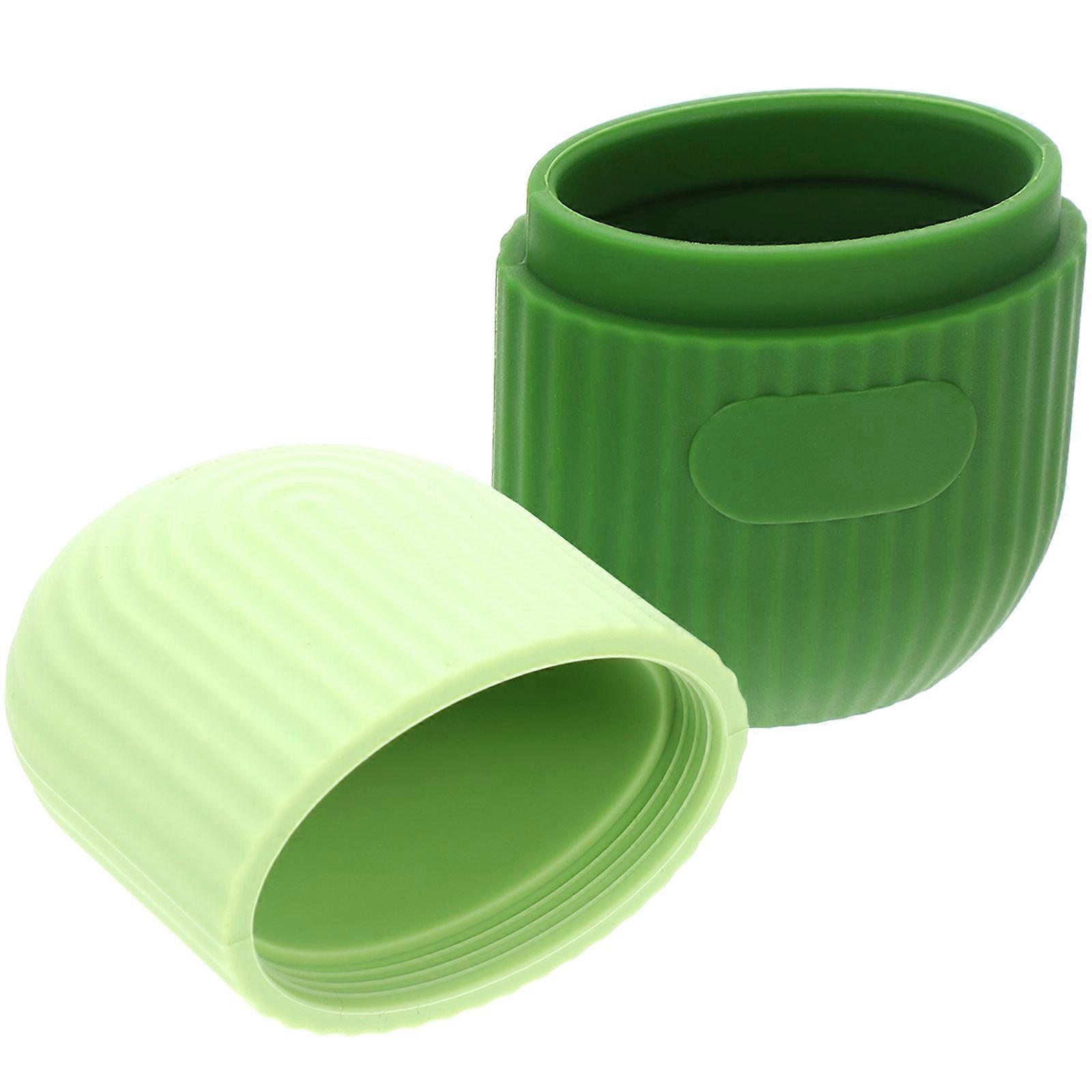 Ice Face Roller Massager Facial Care Tool Home Use Durable Silicone Green for 1Pcs