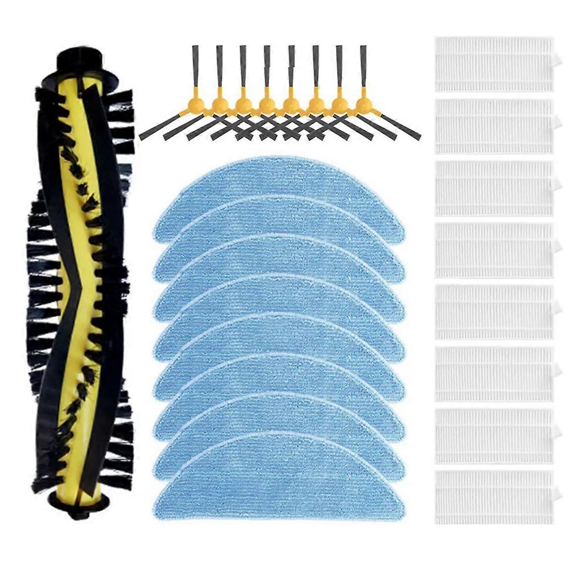 For Home Aqua Roller Side Brush Hepa Filter Mop Cloths,25PC