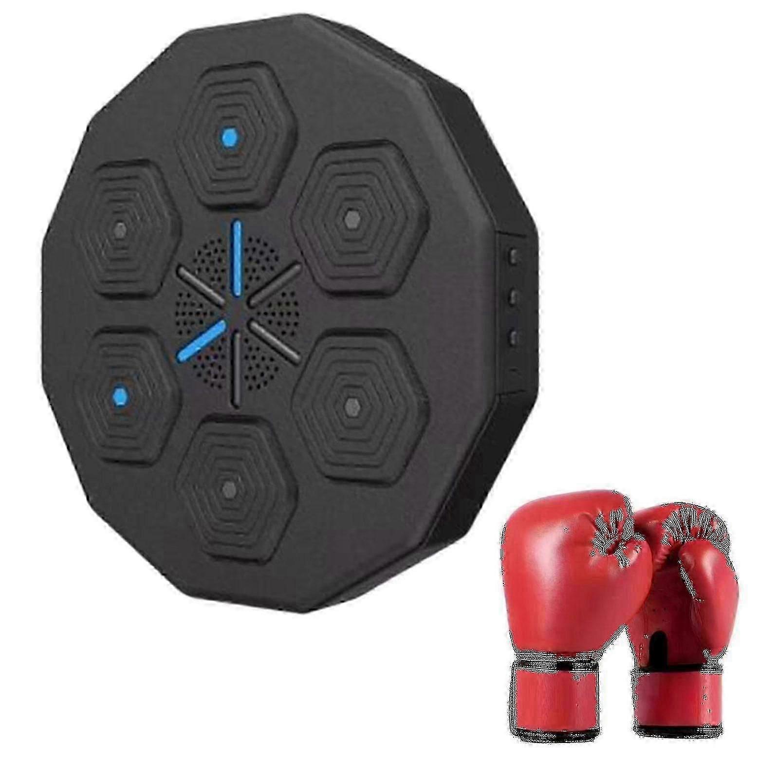 2024 Music Boxing Machine Home Wall Mount Electronic Smart Focus Agility Training Digital Boxing Wall Target Punching Pads And Gloves New