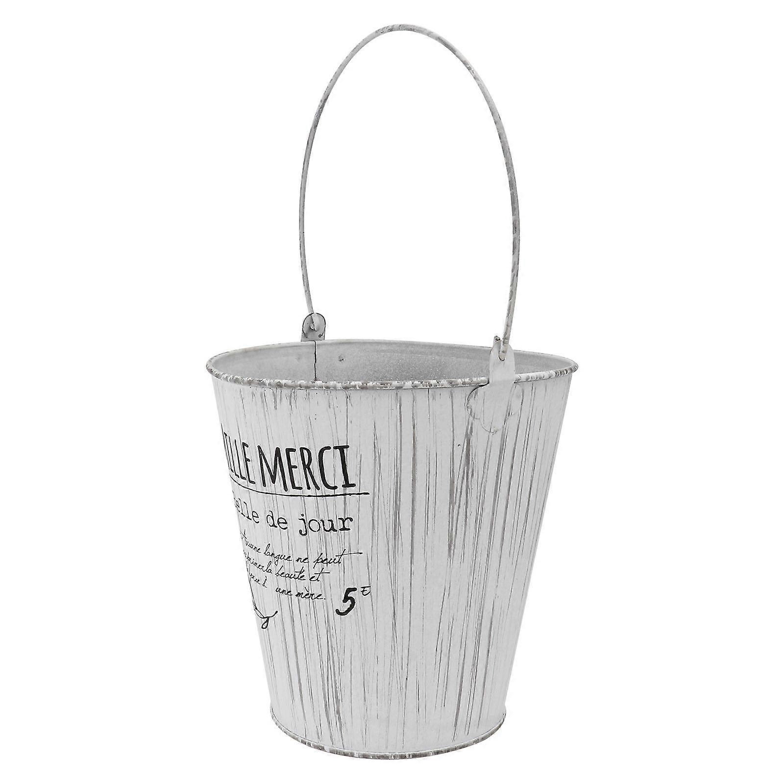 White Flower Pot Home Flower Pot for Storage Use 1Pcs Simple Style