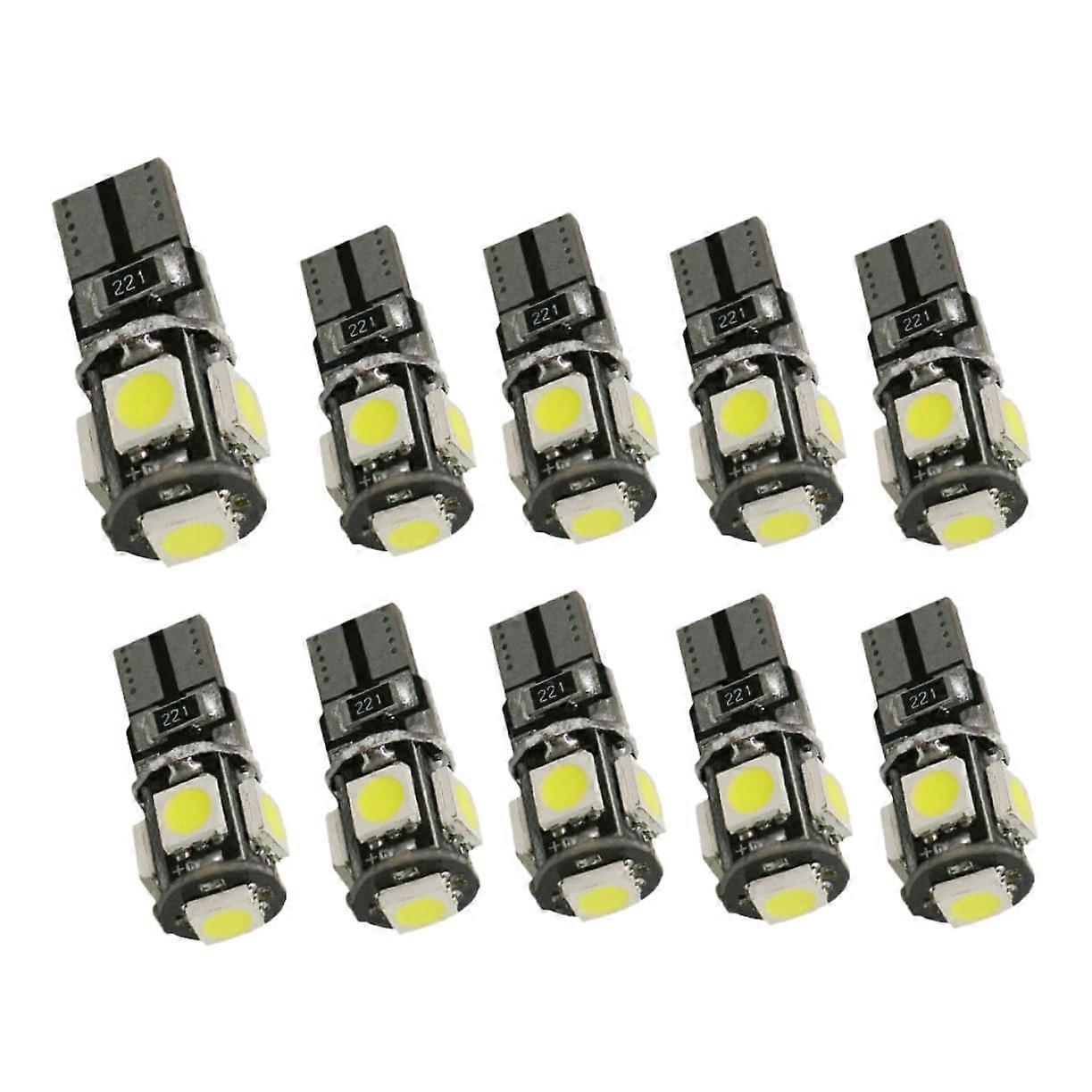 LED Car Reading Lights 10Pack WideAngle Bulbs CANBus Compatible Plug and Play Low Power