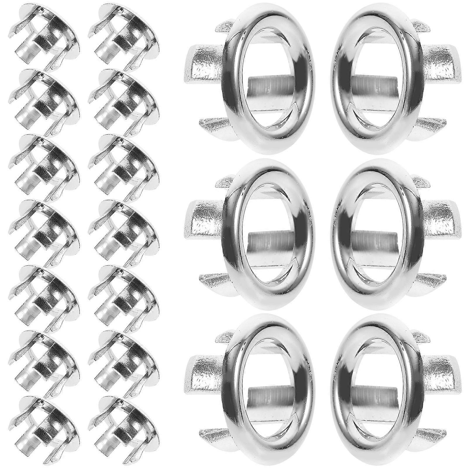 Plastic Sink Overflow Ring Basin Cover for Bathroom Installation 60Pcs