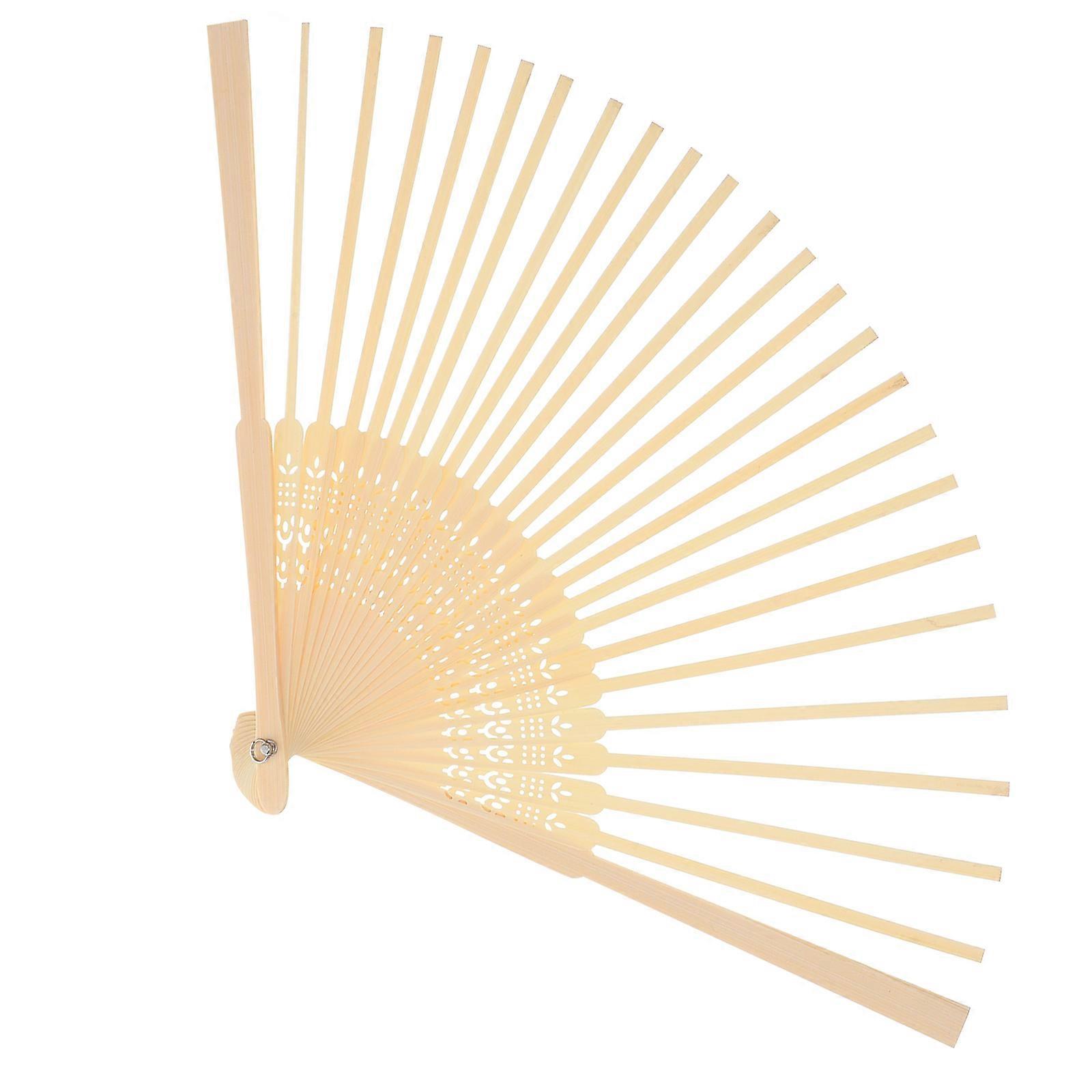 DIY Fan Making Frame 5Pcs For Home Decoration Festivals Simple Design Bamboo Metal Folding Display Stand