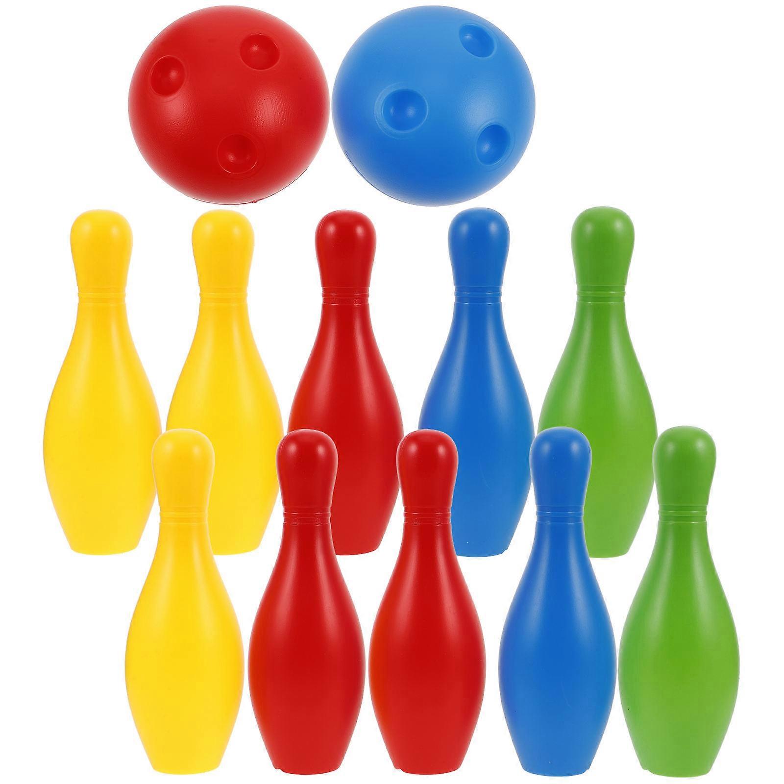 Indoor Toddler Bowling Set Plastic Bowling Pins for Kids 1Set Included