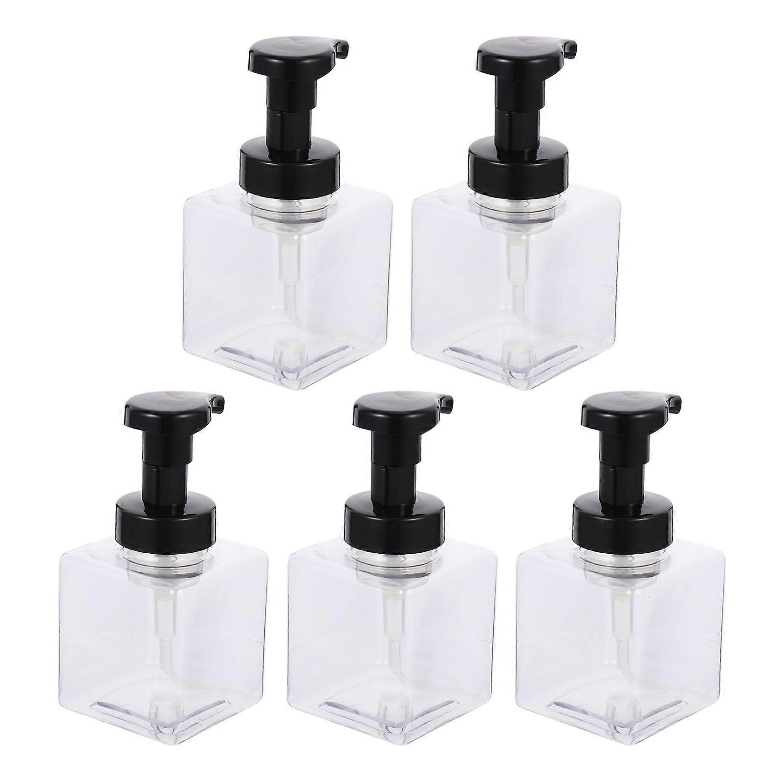 15Pcs Shampoo and Soap Dispenser Bottle Transparent with Pump