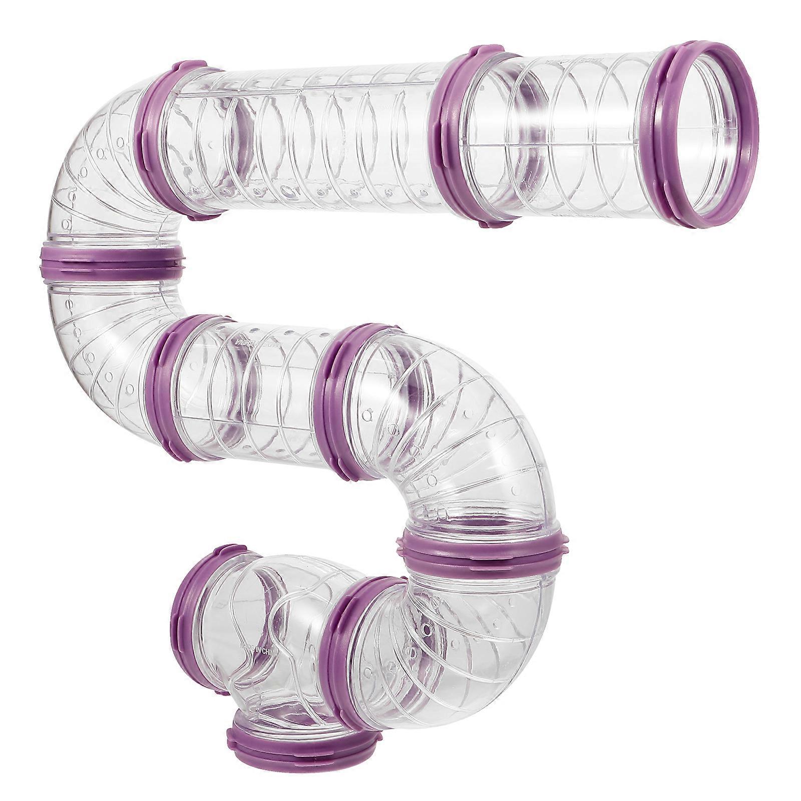 Hamster Tube Kit 2Sets DIY Tunnel for Small Pets Hamster Cage Use