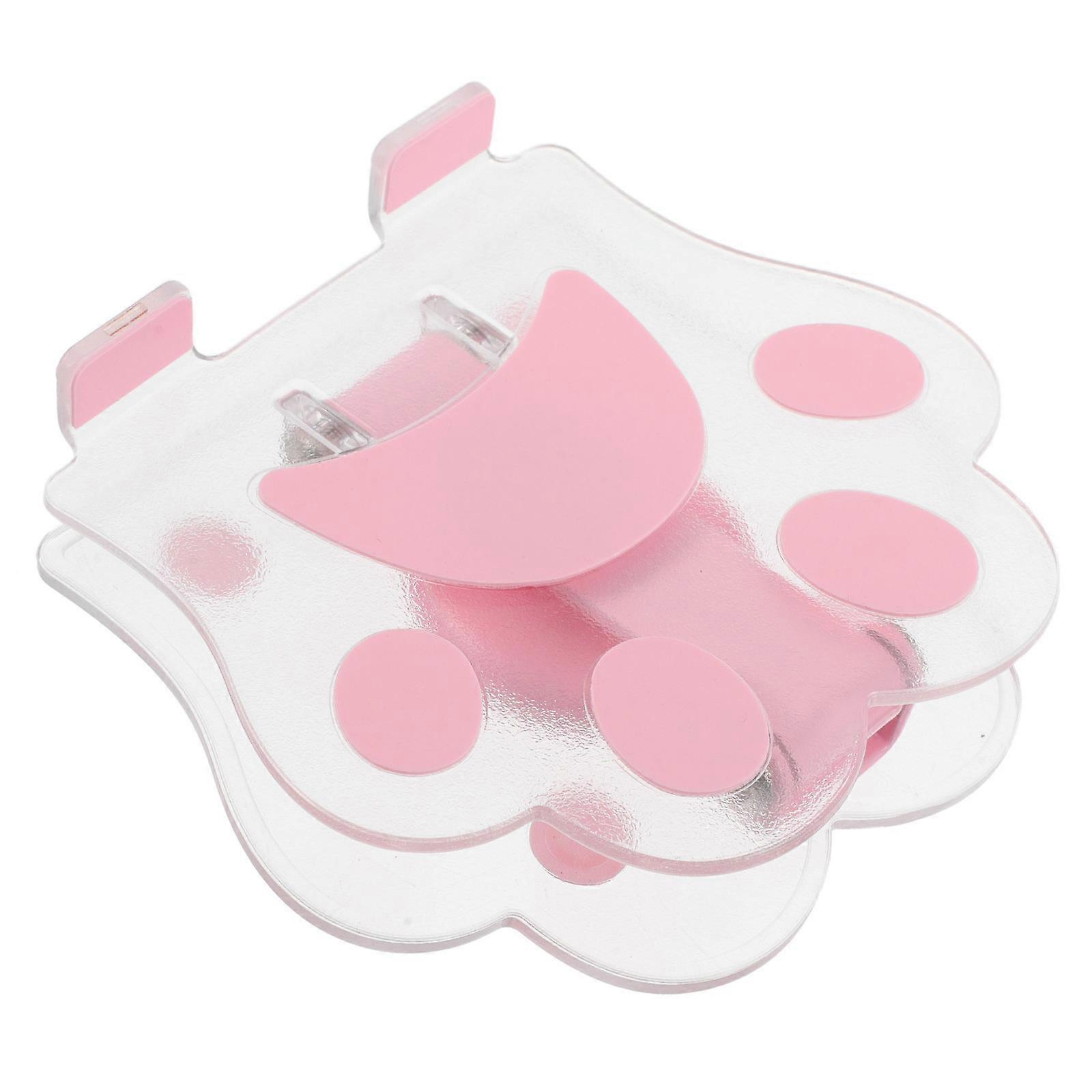 Foldable Desk Phone Holder Stand for Home Use 4Pcs Pink Plastic