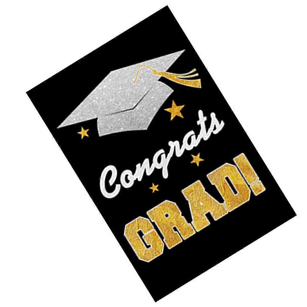 Graduation Garden Flag for Decor 1Pcs Double Sides Yard Polyester Decorative Flag