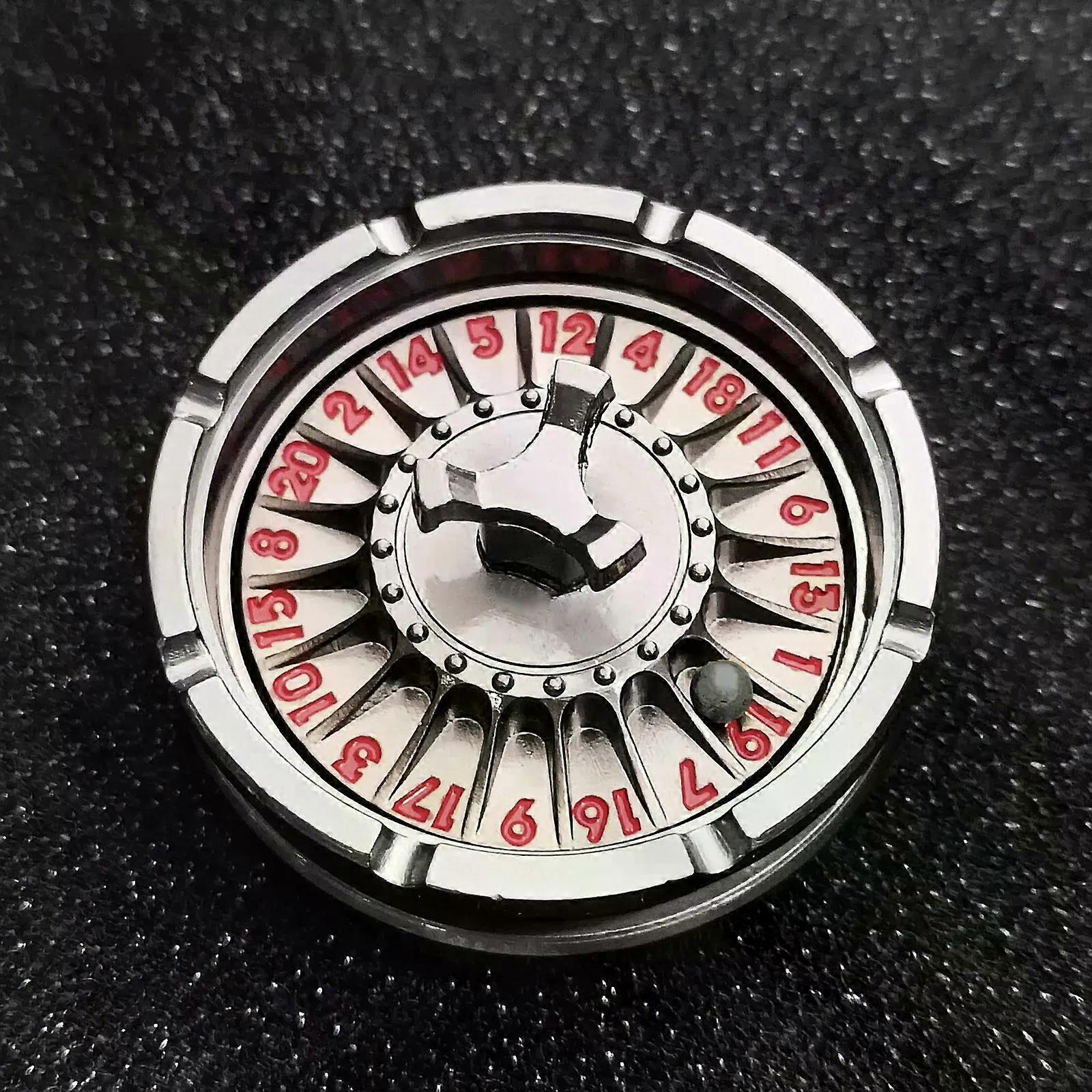 D&D Metal Fingertip Gyro Roulette Dice for Dungeons and Dragons Spinner Metal Dice Rotating Roulette Dice for Gift Table Games