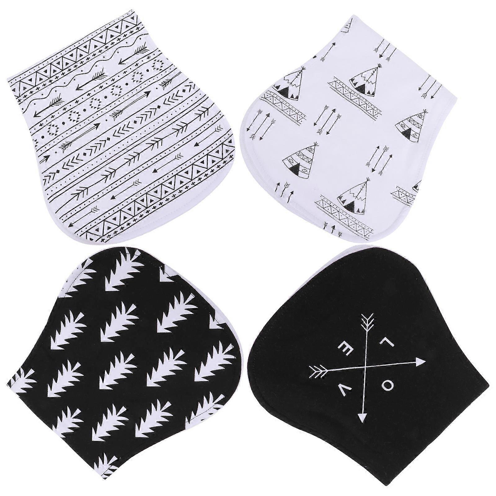 Assorted Burp Cloths for Burping 4Pcs Baby Towels