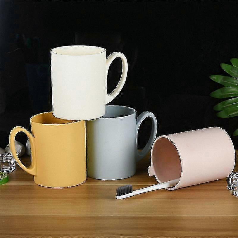 4-Piece Coffee Mug Set, Durable Plastic Cups for Everyday Use