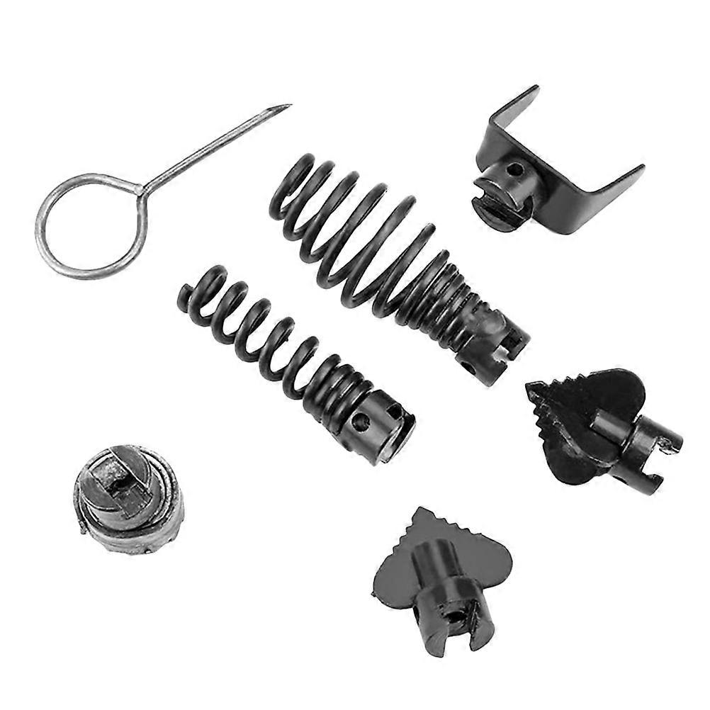 Black Pipe Dredge Extension Spring for Sewer Cleaning Tools 21Pcs Kit
