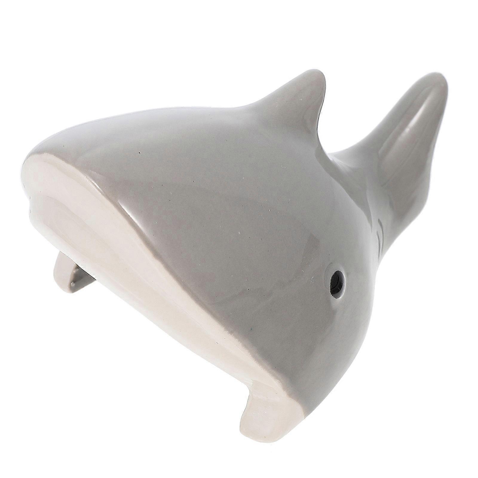 Grey Ceramic Hamster House Providing 3Pcs Animal-Shaped Hideout