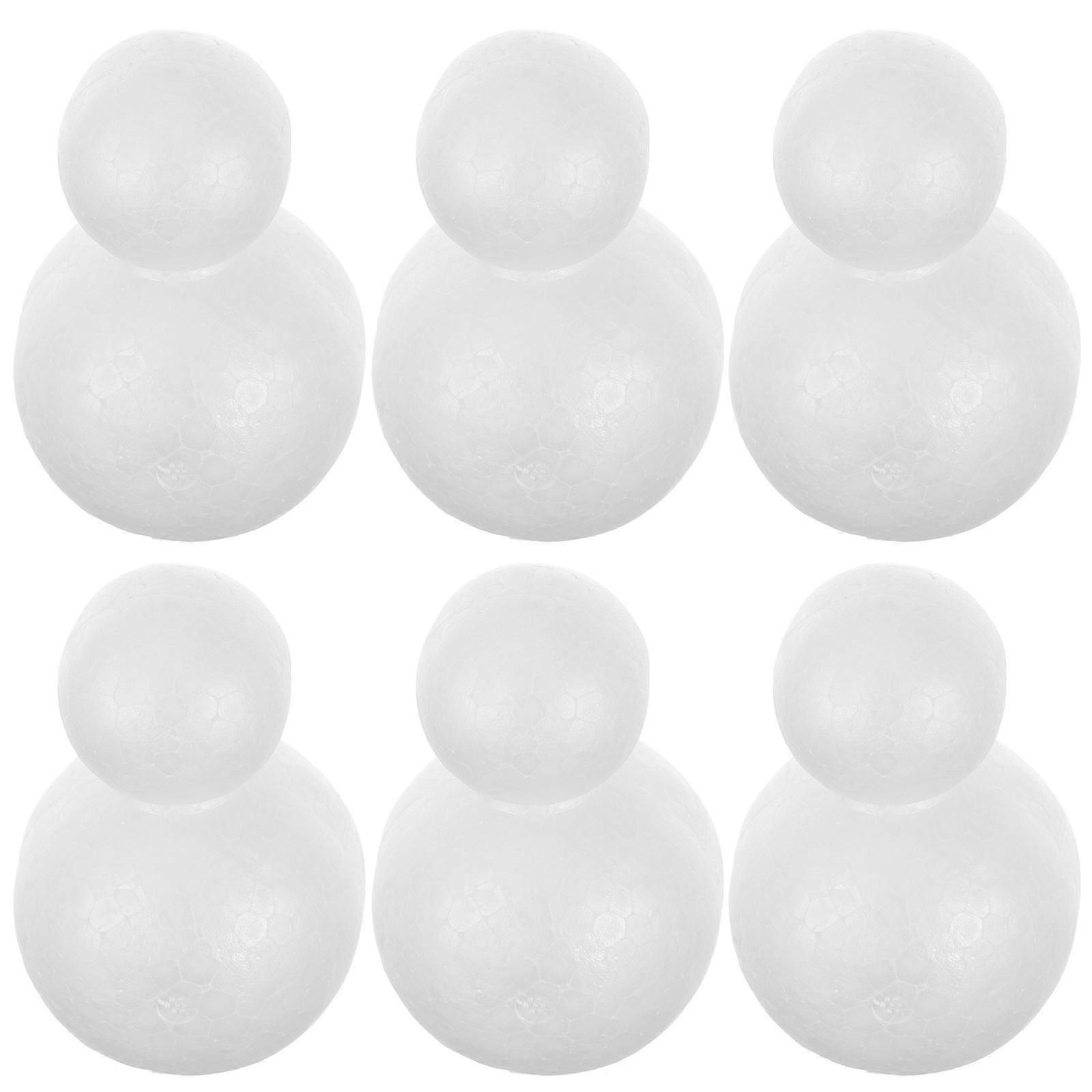 Handgjord snögubbemodell 18 st vinterfestdekoration DIY-pysselmaterial för julfiranden