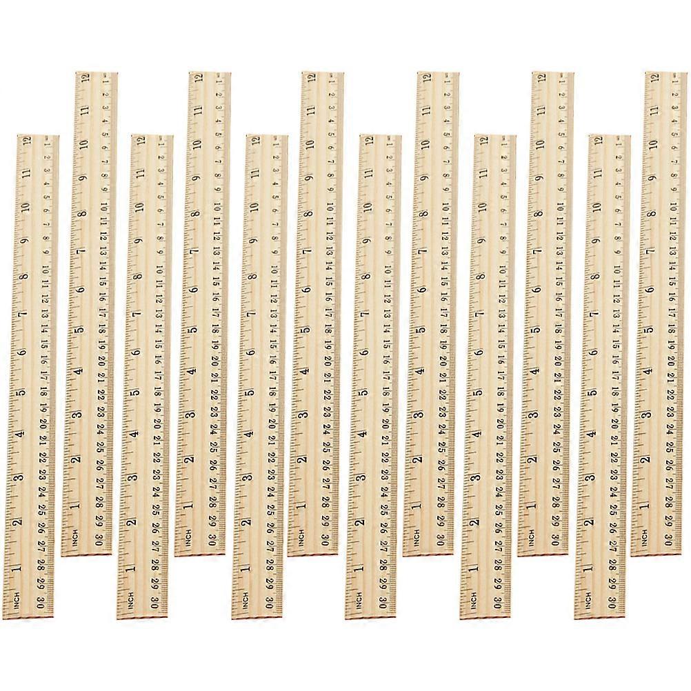 Wood Rulers Multi-Function Household Measuring Tools 60Pcs Set