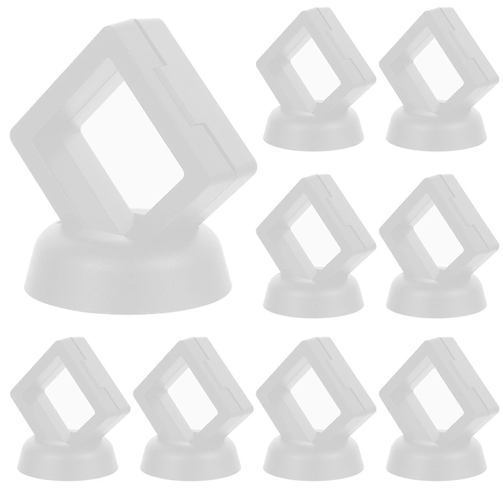 Holder for Jewelry Holding Use 40Sets White ABS Display Cases