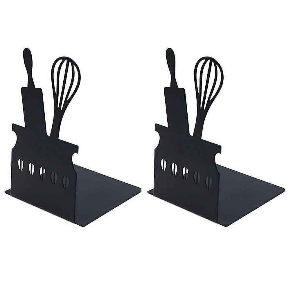 Kitchen Utensil Shaped Metal Bookends for Daily Use 6Pcs Set