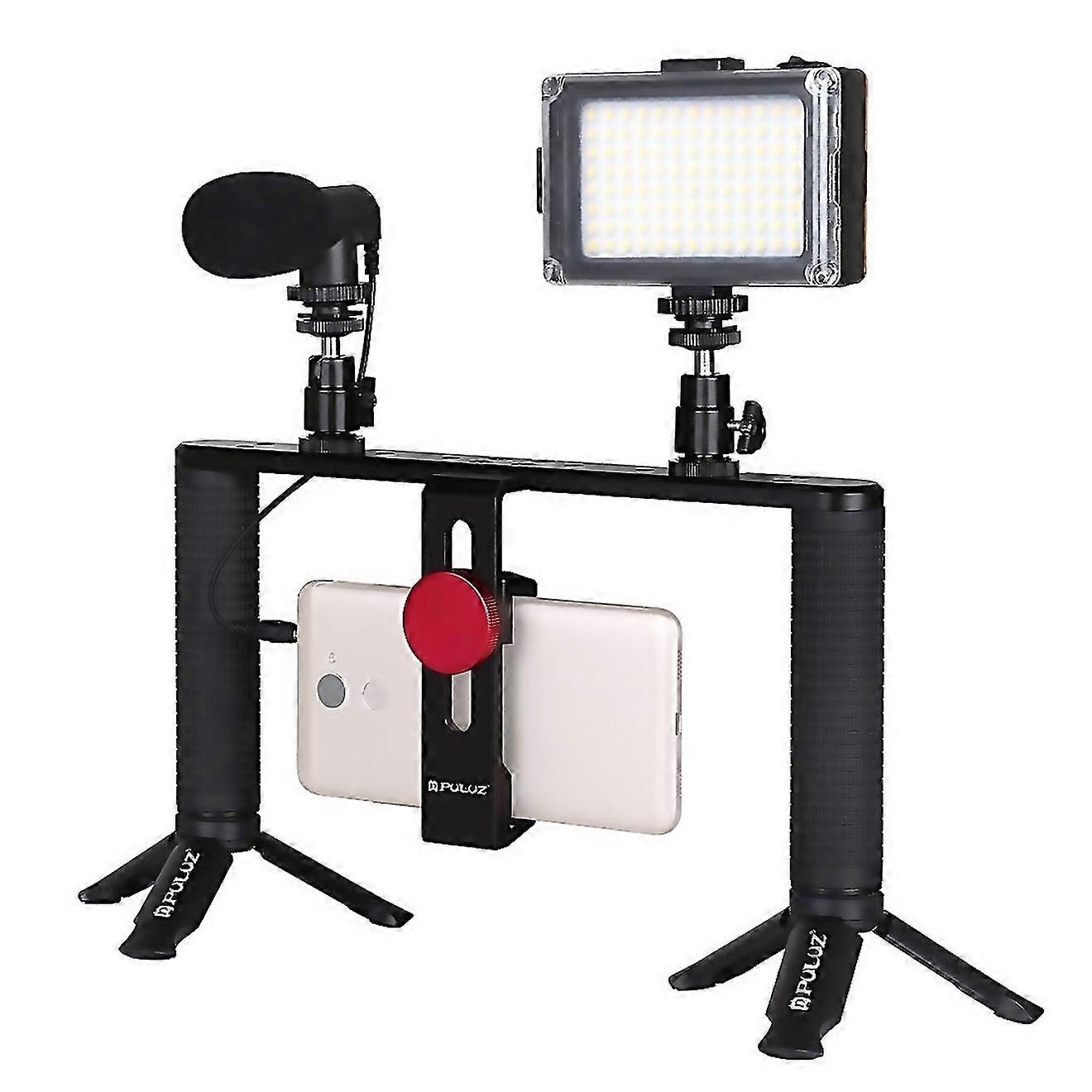 For Puluz 4 In 1 Live Broadcast Selfie Light Vlogging