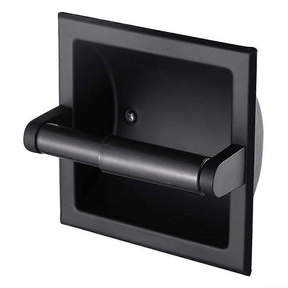 Bathroom Toilet Paper Holder Recessed Mount 304 Stainless Steel SpaceSaving Roll Holder Standard Roll Compatible