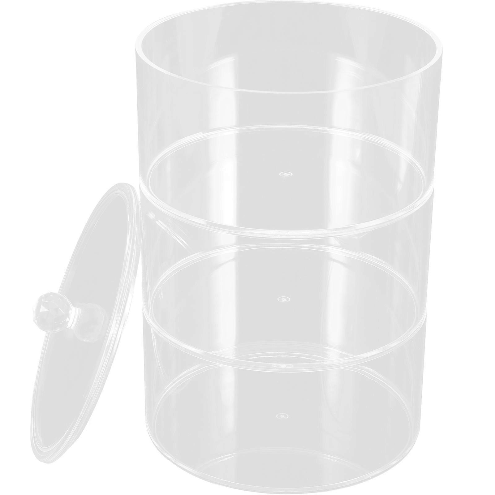 Transparent Belt Organizer Box for Storage 2Pcs Multi-Level Stackable Design