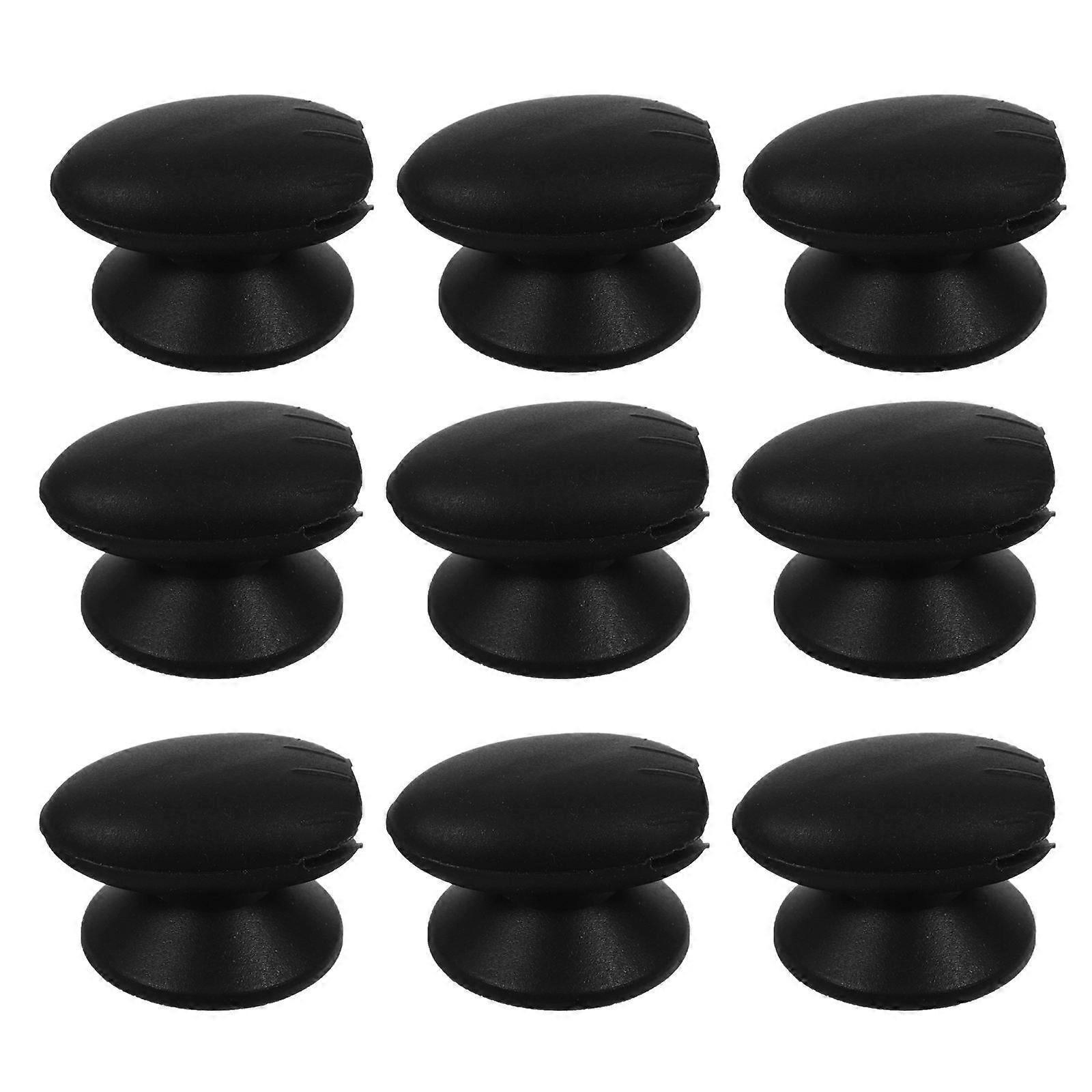 Lip Brush Cover Silicone Protectors for Makeup Tools 9Pcs Black Set