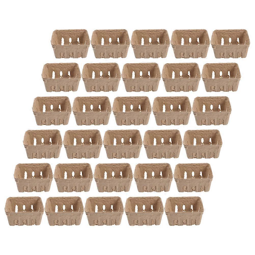 Blueberry Tray Paper Pulp Berry Basket for Fruit Storage 40Pcs Pack